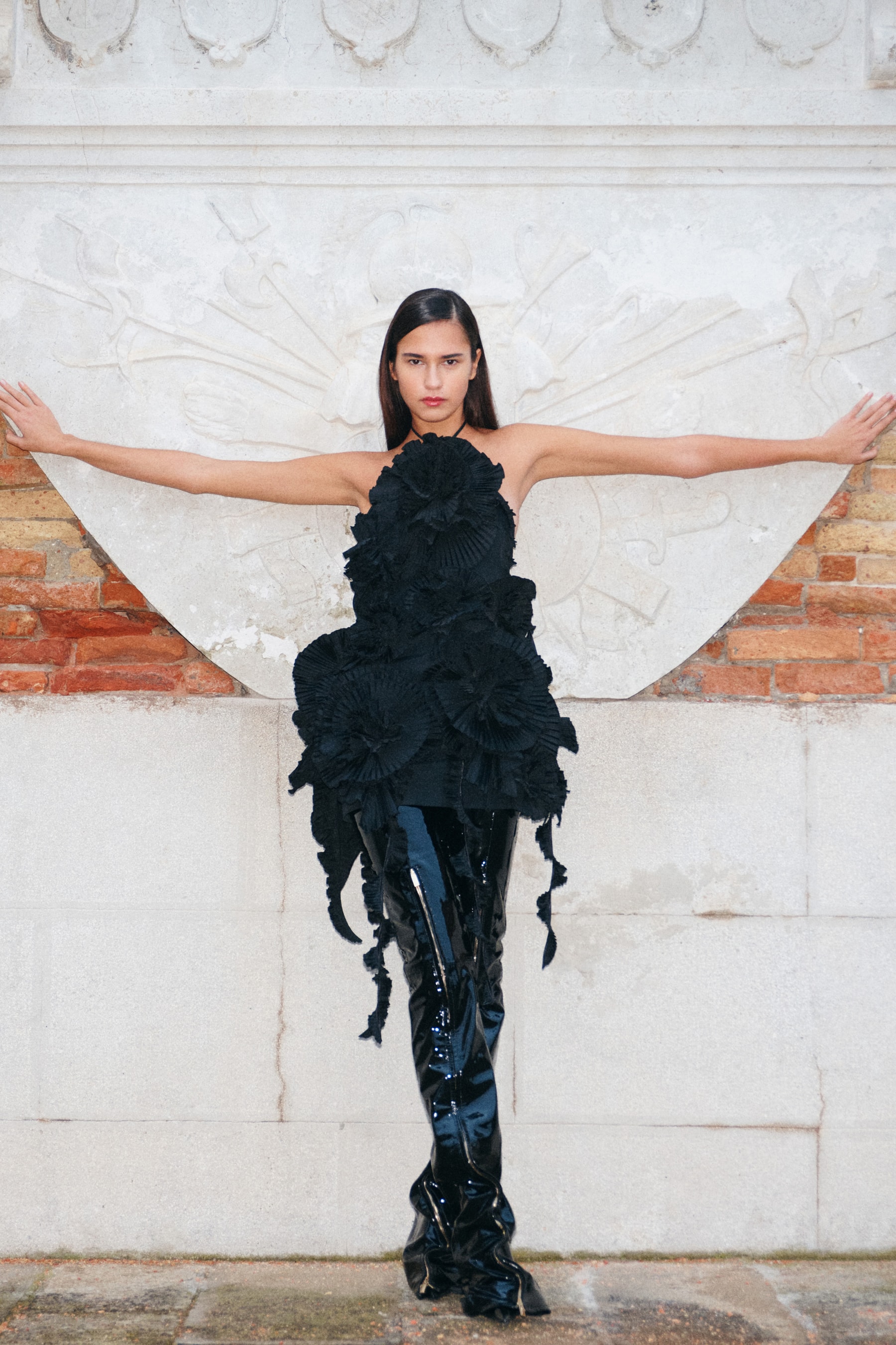 blumarine, david koma, red lace, venetian nights, masks, bodysuits, gowns, women