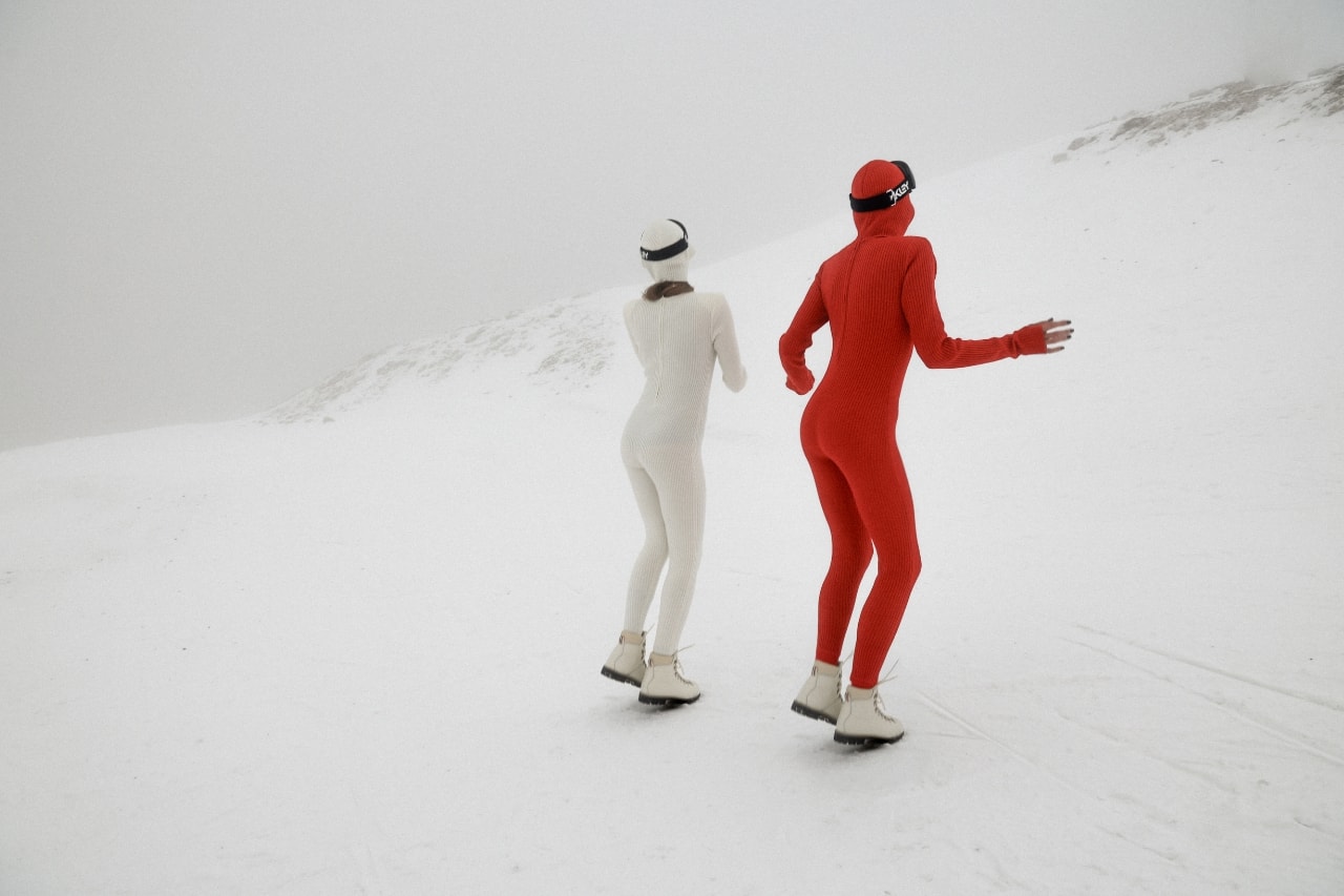 The Frankie Shop, apres ski, collections, campaign, chalet, ski, snow, fashion, models, faux fur, clothing