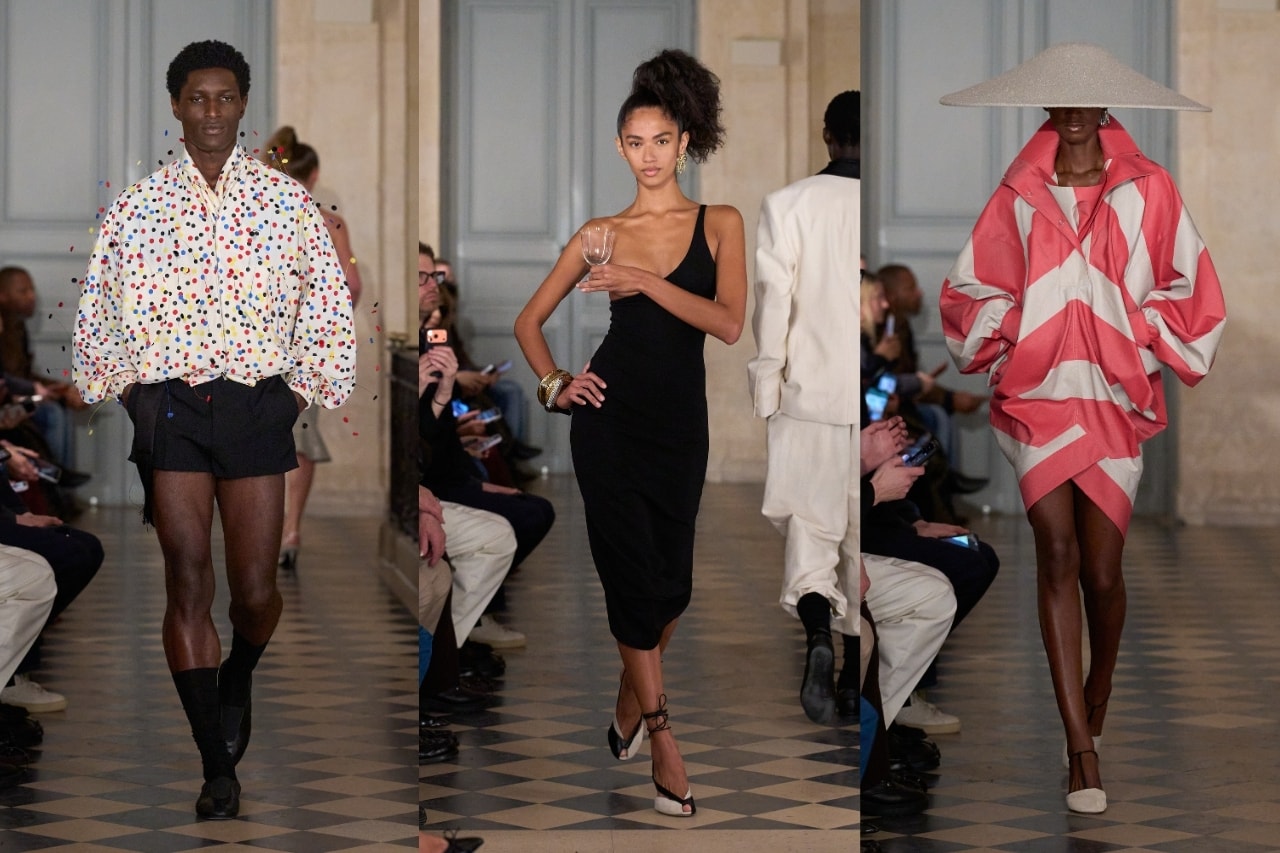 jacquemus, runway, paris fashion week, polka dots, women, sheer dresses