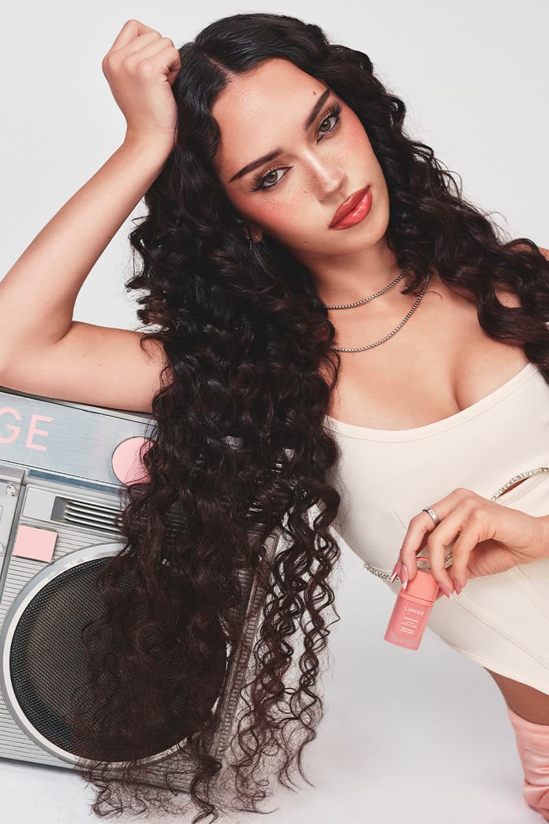 KATSEYE, Daniela, Lara, Yoonchae, Sophia, Manon, Megan, Laneige, JuicePop Box Lip Tint, Campaigns, Lip Tint, K-Beauty