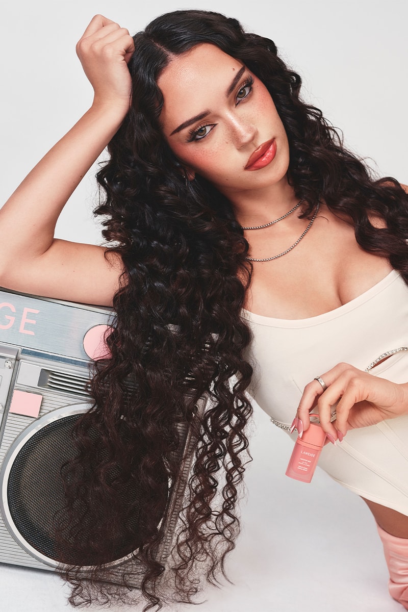KATSEYE, Daniela, Lara, Yoonchae, Sophia, Manon, Megan, Laneige, JuicePop Box Lip Tint, Campaigns, Lip Tint, K-Beauty
