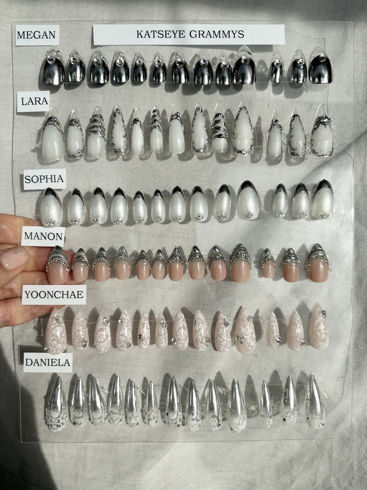 Zara Larsson 美甲，2026 GRAMMYs，KATSEYE，Sabrina Carpenter，Doechii，Kehlani，Chappell Roan，Addison Rae