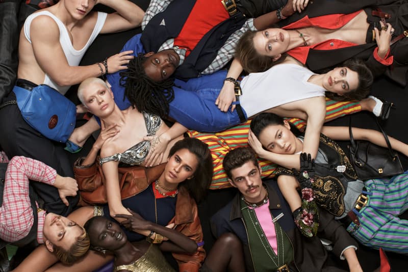 versace, dario vitale, lexee smith, steven meisel, models, group