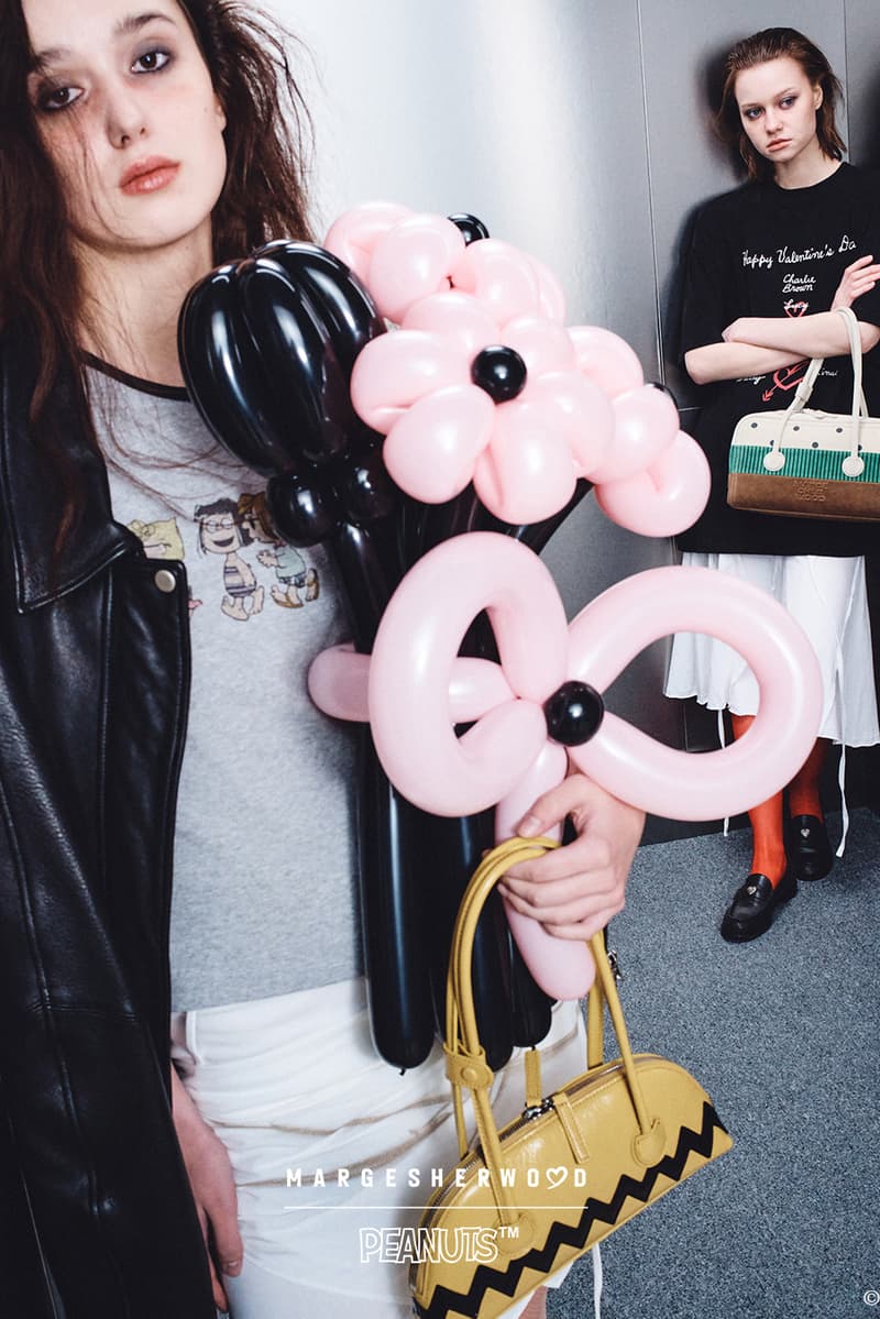 tshirts, pink bags, hearts, peanus brand, 