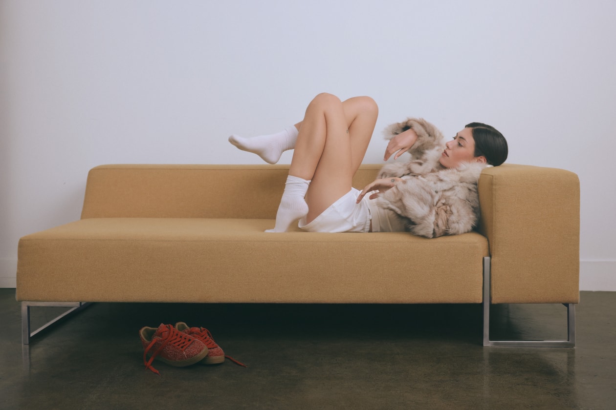 puma suede, speedcat. pistachio green, red, furry sneakers