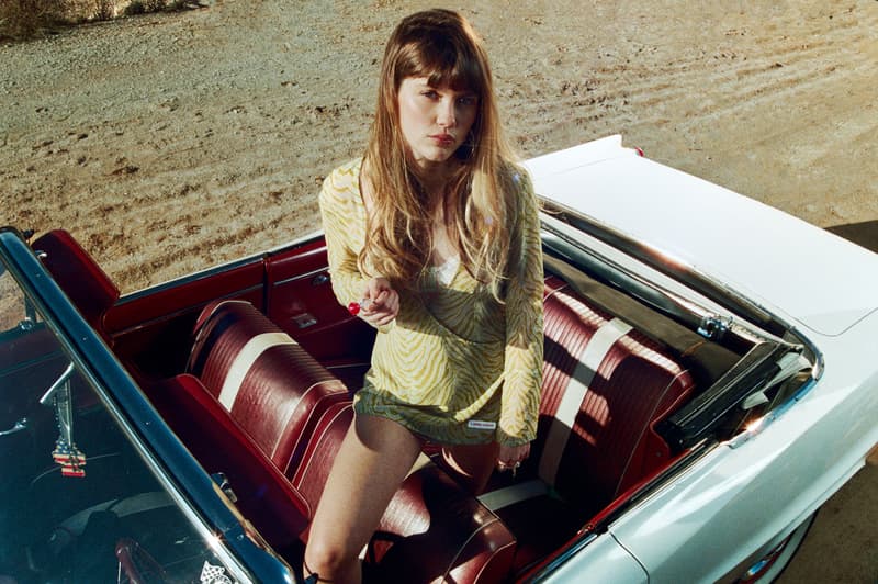 hand over, spain, models, man, car, sequins, boxers, lace slips, boots