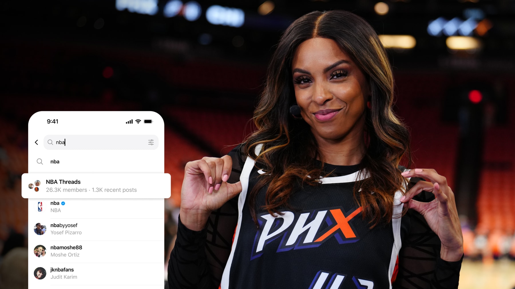 threads communities feature wnba basketball lachina robinson arielle chambers taja tj keasel community conversation 