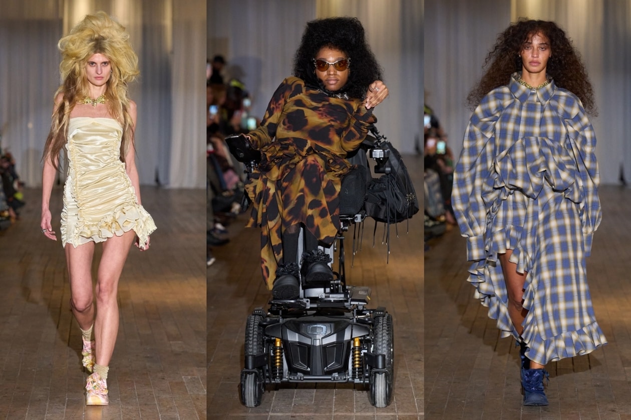 new york, fashion week, runway, coach, collina strada, marc jacobs, models, wheelchair, sheer dress