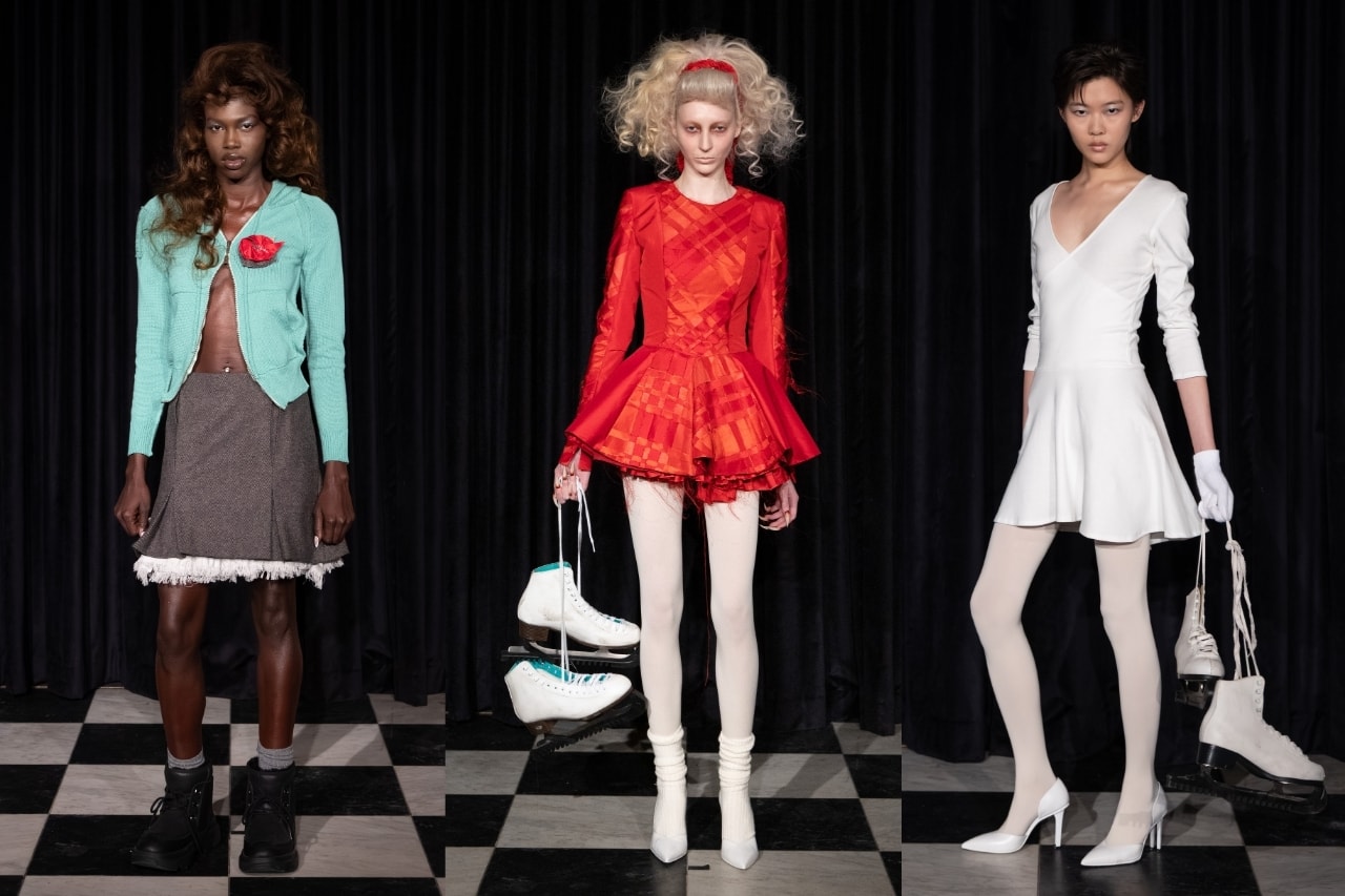 Gabe Gordon, fw26, runway, catwalk, new york fashion week, designers, clothes, fashion, ice skating, models