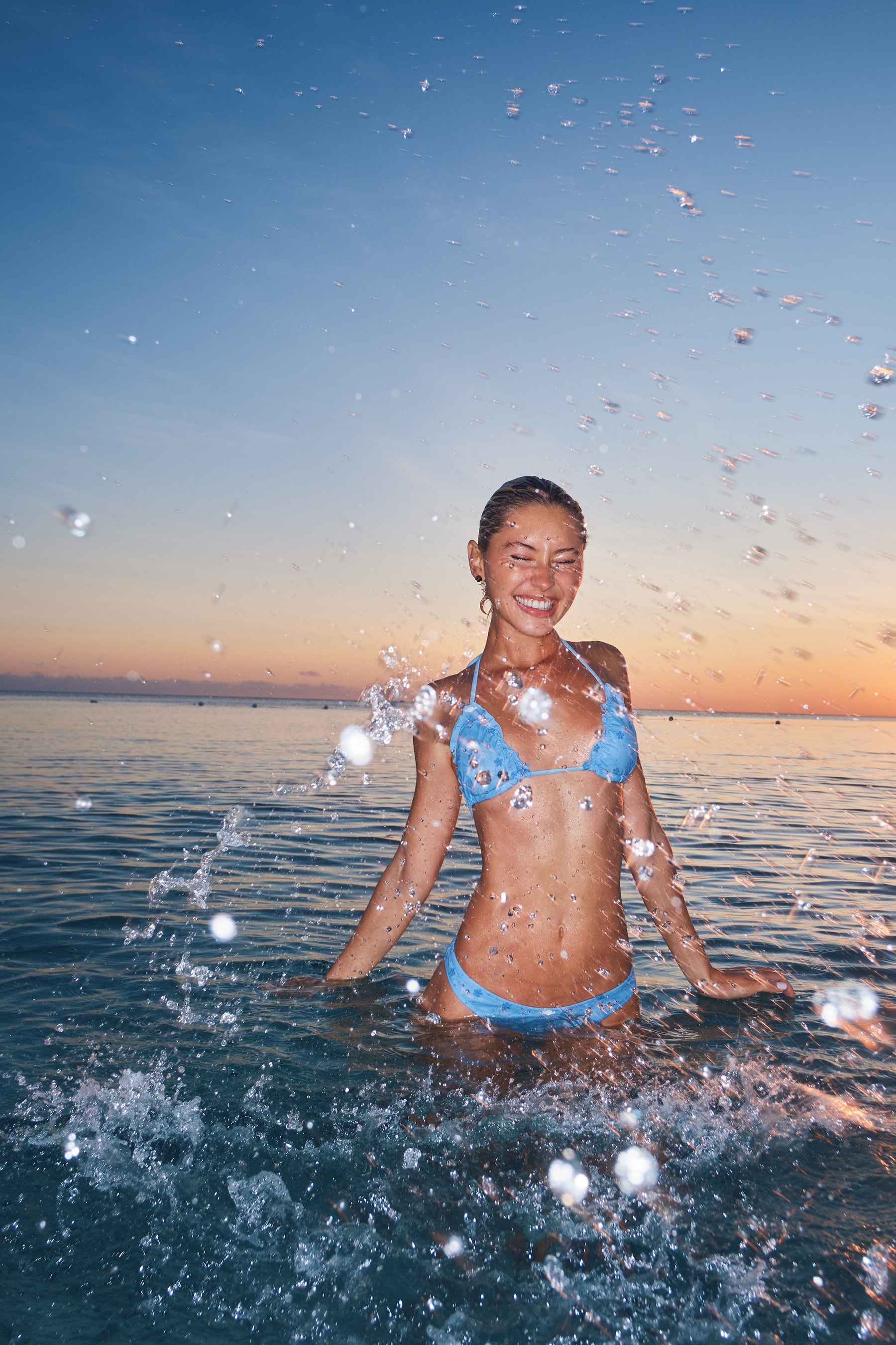Iris Law, victoria's secret pink, frankies bikinis, collaborations, swimwear, campaigns, fashion, beach, models