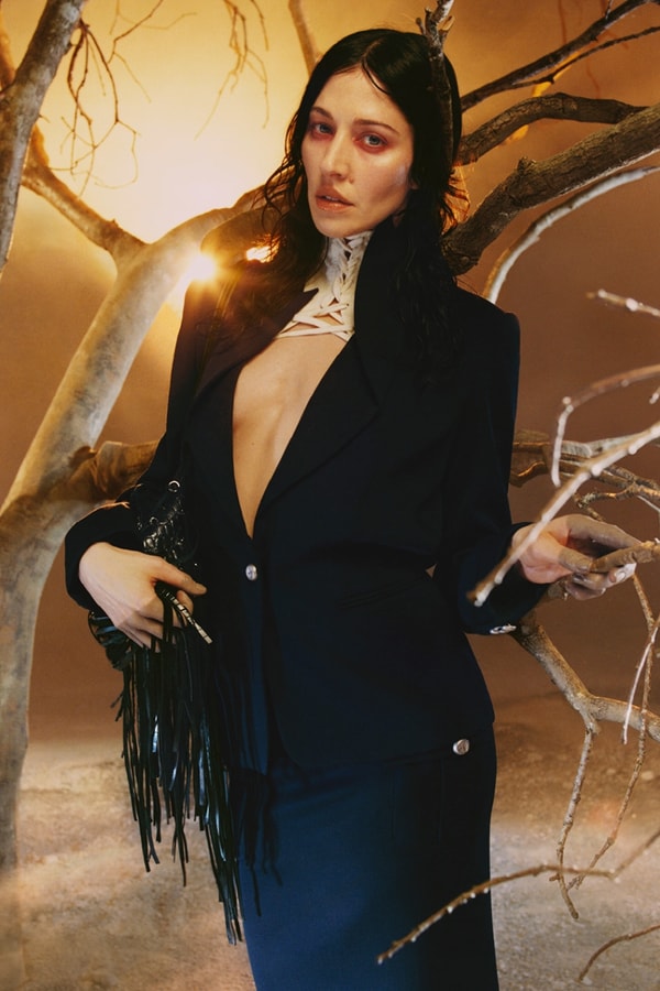 McQueen, ss26, campaigns, fashion, alex consani, Caroline Polachek, Celeste, Sora Choi, Amy Taylor, models