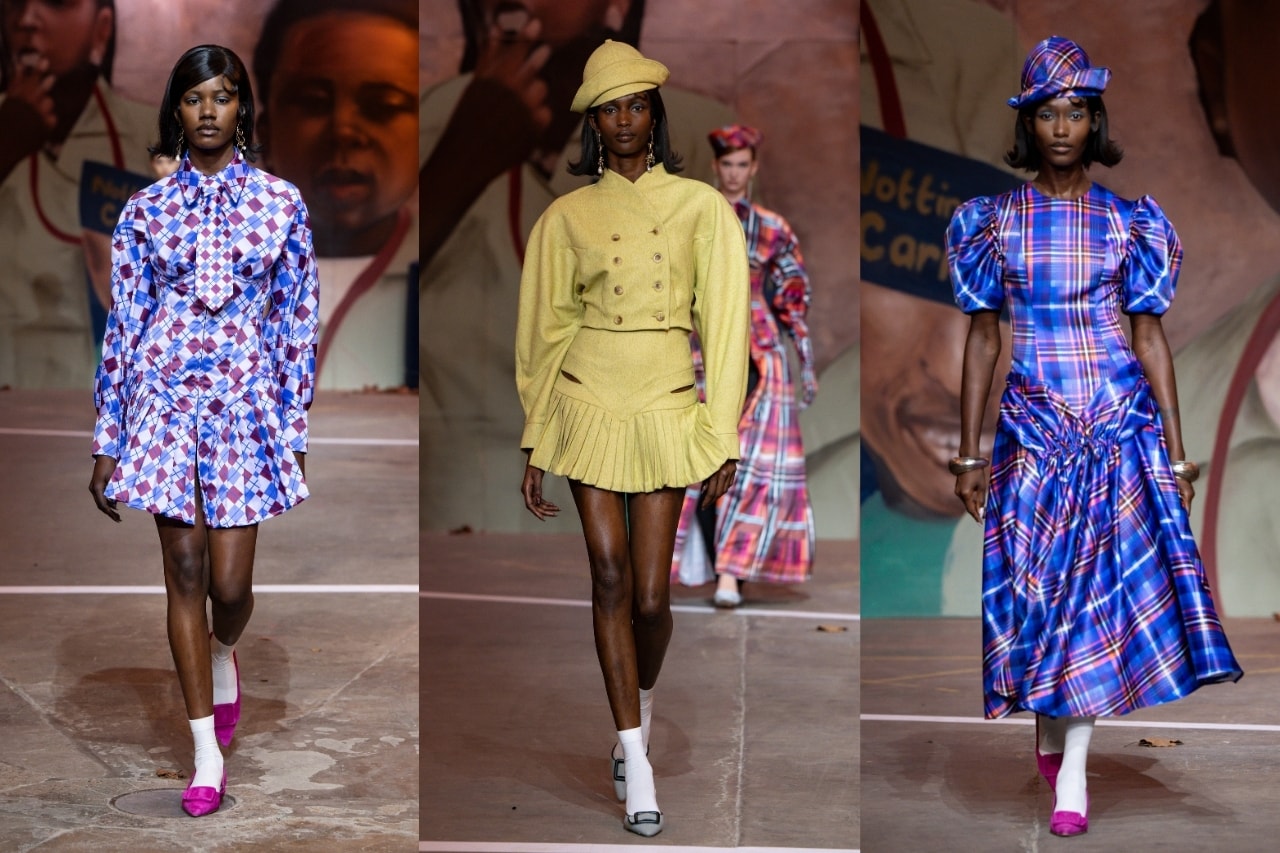 tolu coker, london fashion week, little simz, printed dresses, ties, king charles