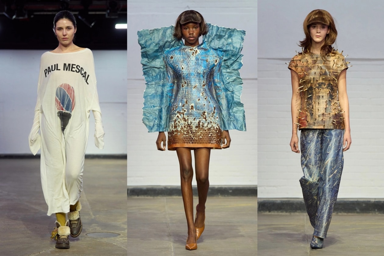 london fashion week, tolu coker, king charles, paul mescal, runway, dresses, tartan