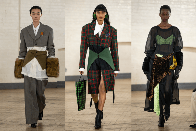 london fashion week, tolu coker, king charles, paul mescal, runway, dresses, tartan