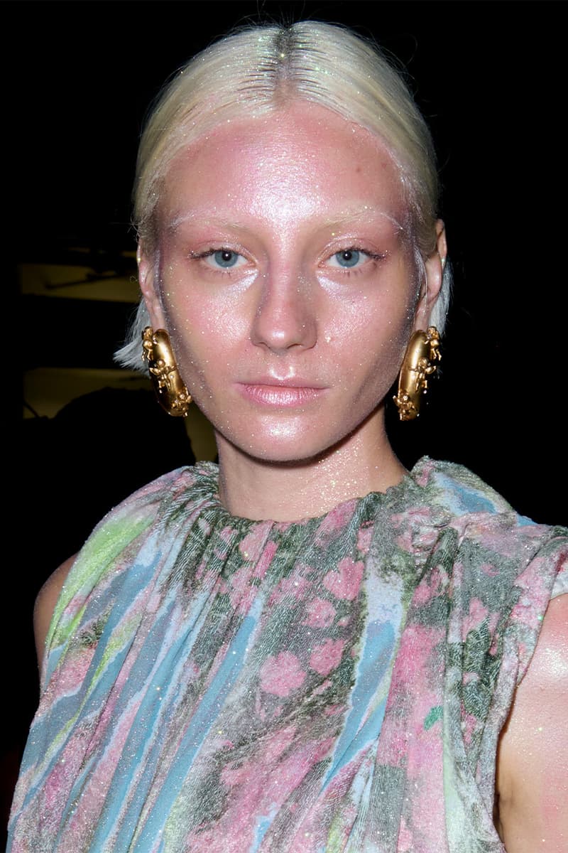 Diesel, Fall/Winter 2026, Glenn Martens, Glitter Skin, Neon Eye Makeup, MAC Cosmetics, Inge Grognard
