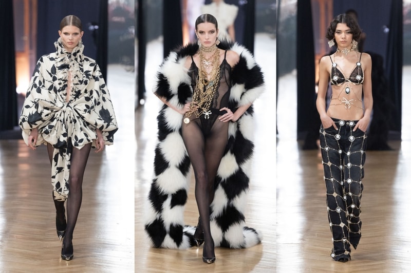 david koma, blumarine, milan fashion week, lace, runway, venetian, feathers, sheer