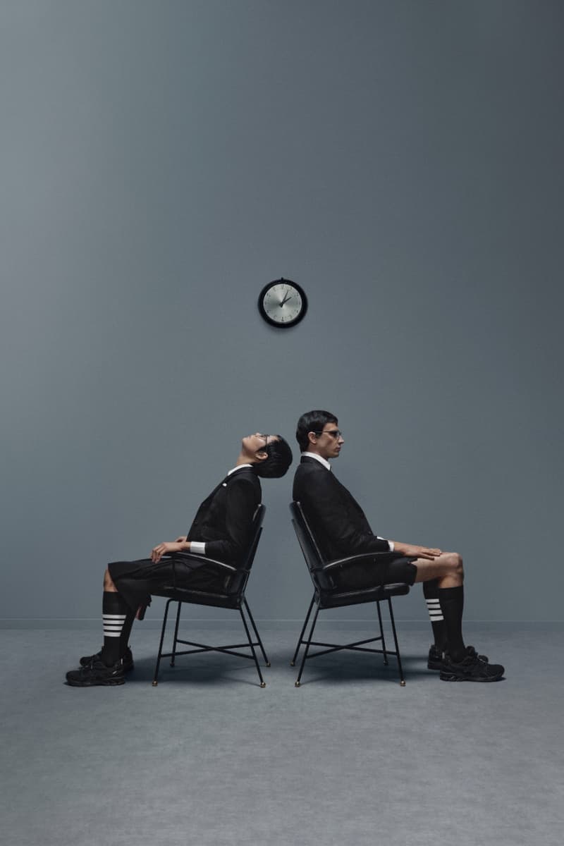 Thom Browne, Sneakers, ASICS, collarorations, footwear, trainers, fashion, campaigns, shoes