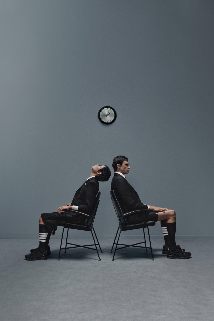 Thom Browne, Sneakers, ASICS, collarorations, footwear, trainers, fashion, campaigns, shoes