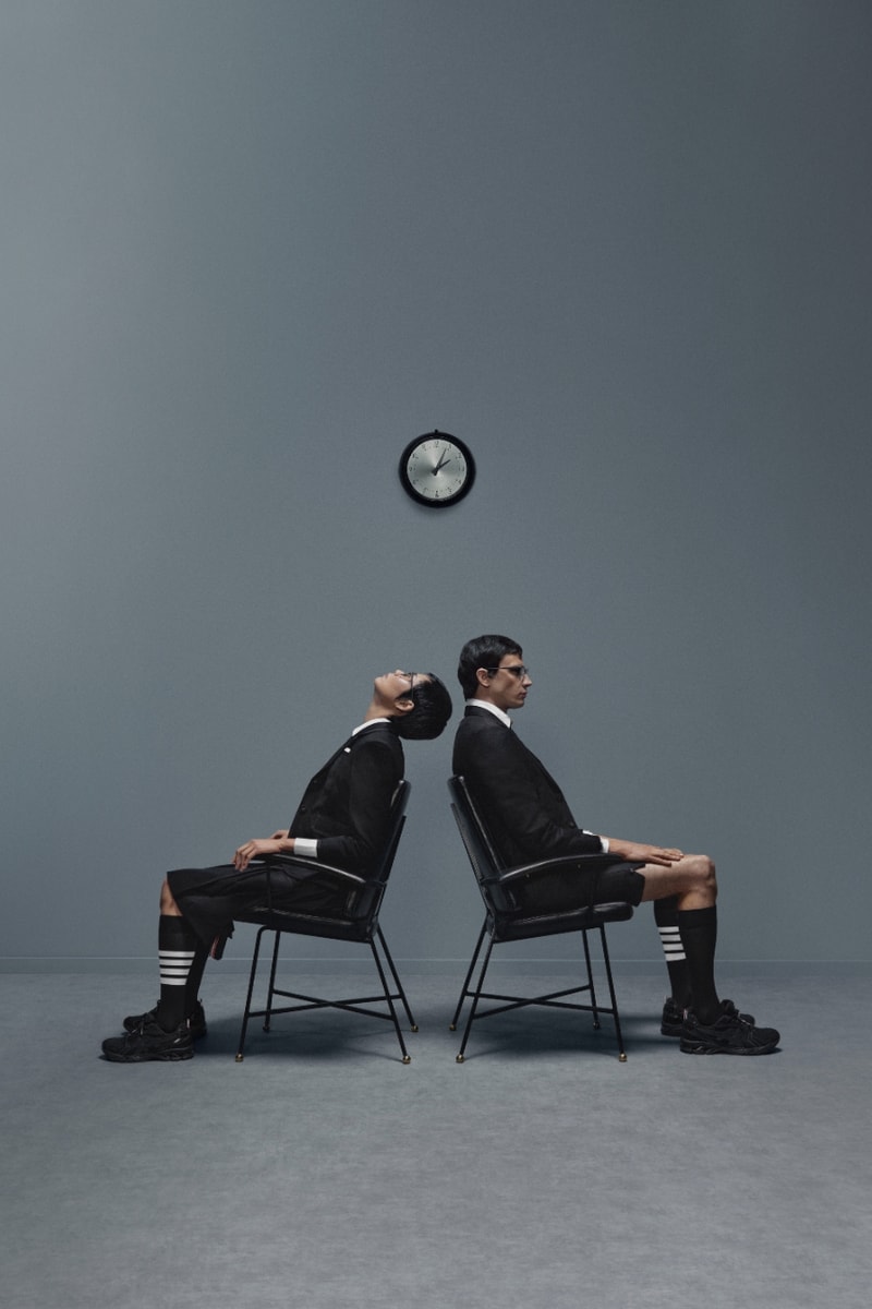 Thom Browne, Sneakers, ASICS, collarorations, footwear, trainers, fashion, campaigns, shoes