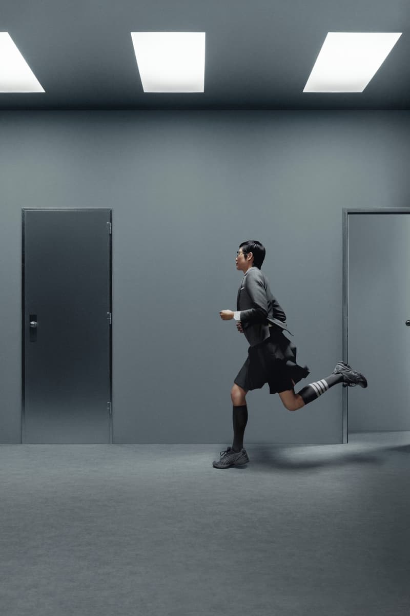 Thom Browne, Sneakers, ASICS, collarorations, footwear, trainers, fashion, campaigns, shoes