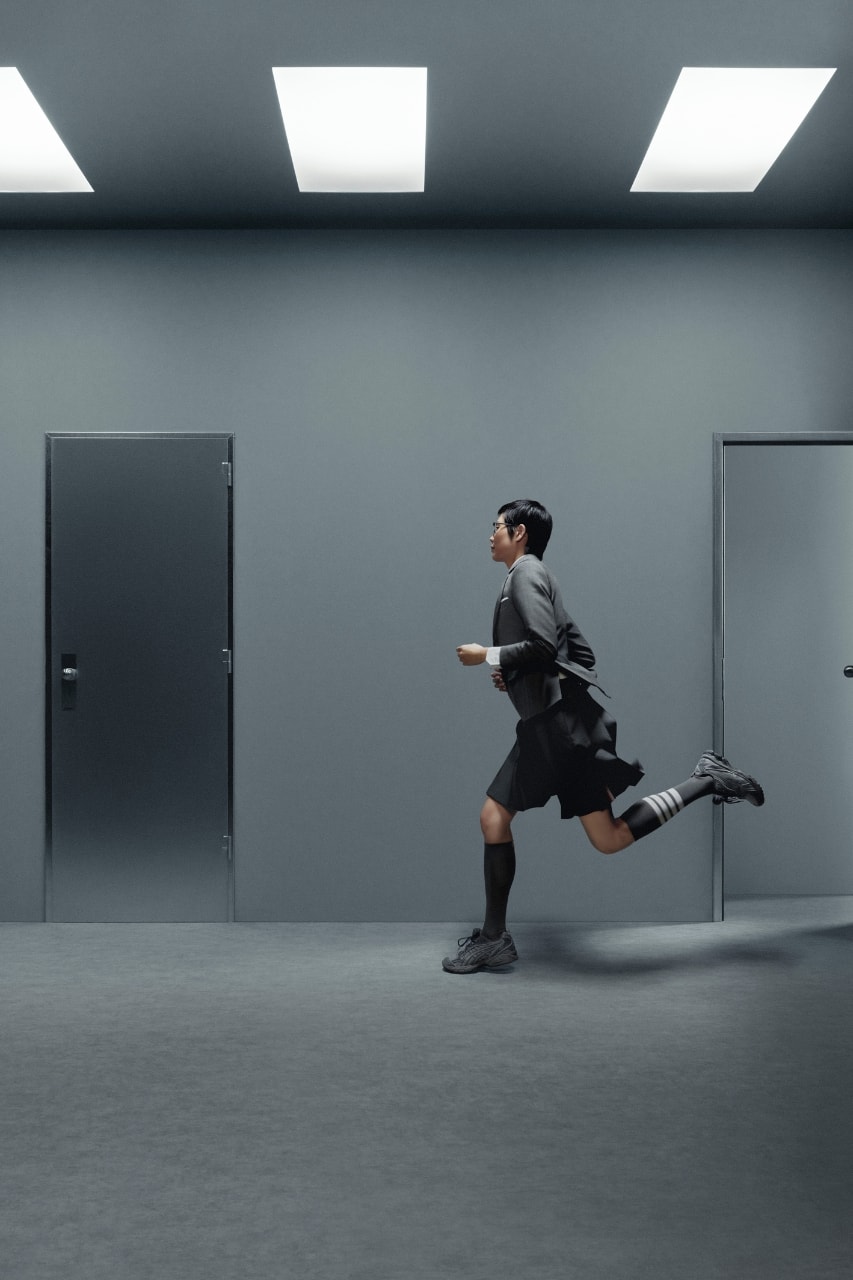 Thom Browne, Sneakers, ASICS, collarorations, footwear, trainers, fashion, campaigns, shoes