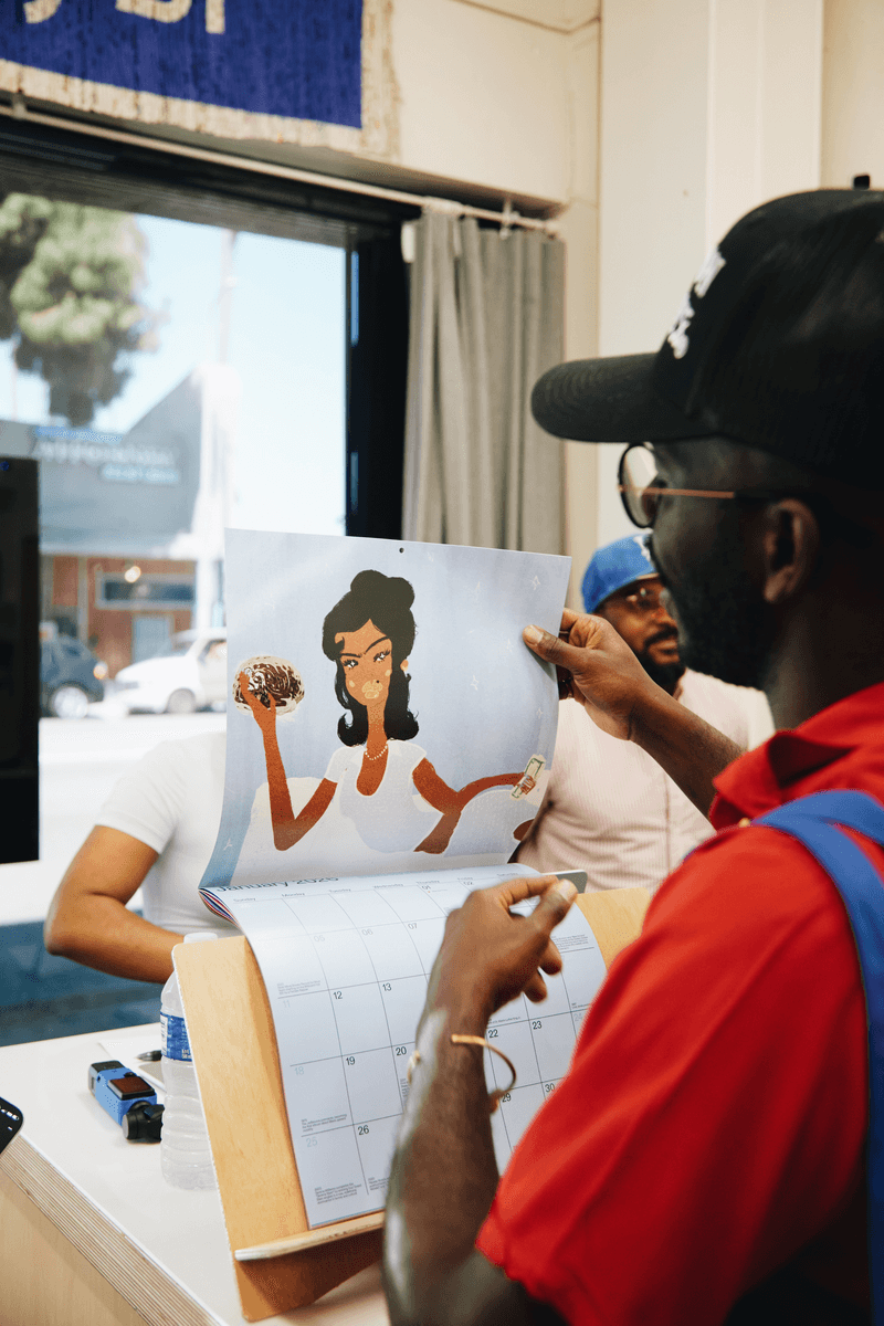 DonYé Taylor studio VonEric Fritz Von Eric art Black Standard Time Calendar your nuclei brand intellectual home decor brand Black History Month legends culture