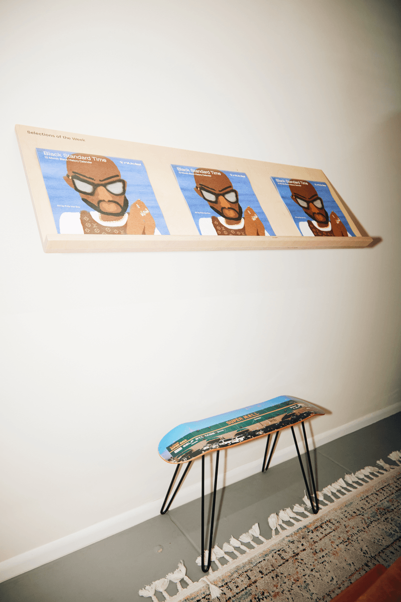 DonYé Taylor studio VonEric Fritz Von Eric art Black Standard Time Calendar your nuclei brand intellectual home decor brand Black History Month legends culture