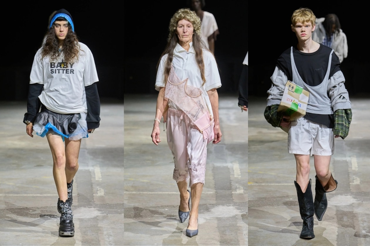 runway, fashion week, fashion, tendências, bagunça, roupas, destroyed, maquiagem, beleza, Diesel, Sinead Gorey, Natasha Zinko, modelos