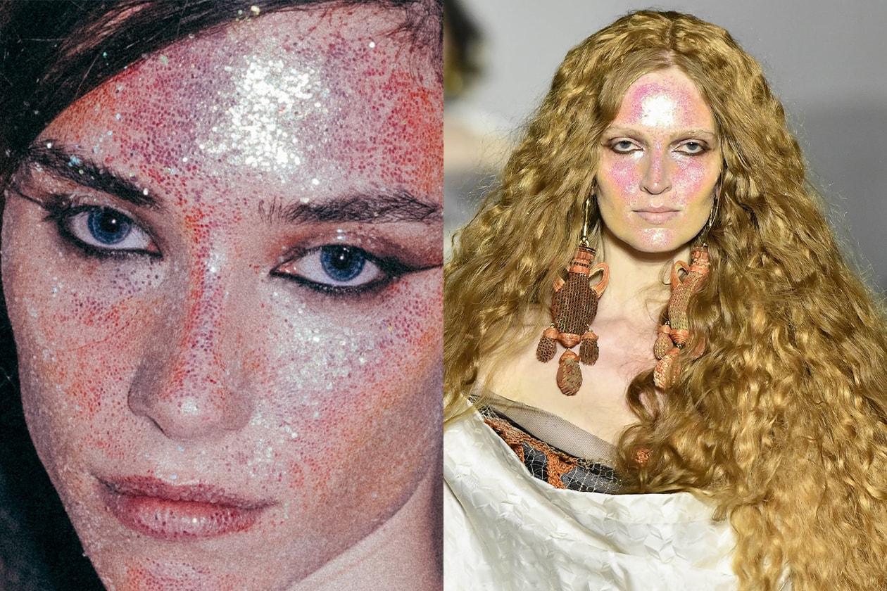 Fashion Week Fall/Winter 2026, Chanel, Diesel, Vivienne Westwood, Paris Fashion Week, Milan Fashion Week, Party Girl, Glitter Makeup