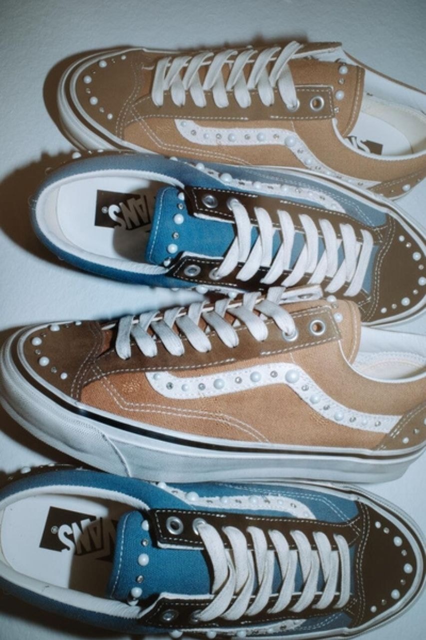 Vans, Vans Old Skool, Old Skool 36, Vans Slip-On, Sneakers, Footwear News, Sneaker Drops, Pearls, DIY Sneakers, Custom Sneakers, Skate Shoes