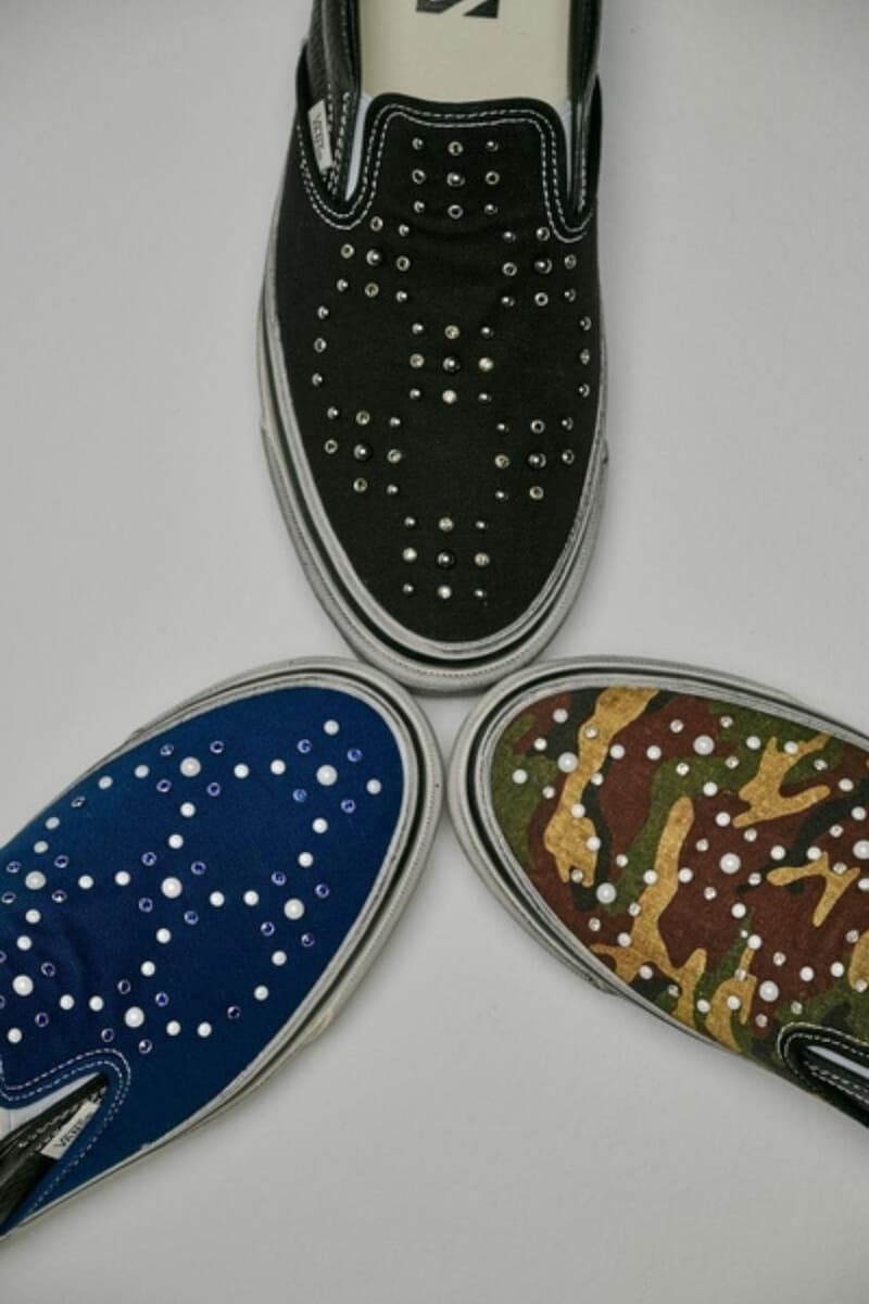 Vans, Vans Old Skool, Old Skool 36, Vans Slip-On, Sneakers, Footwear News, Sneaker Drops, Pearls, DIY Sneakers, Custom Sneakers, Skate Shoes