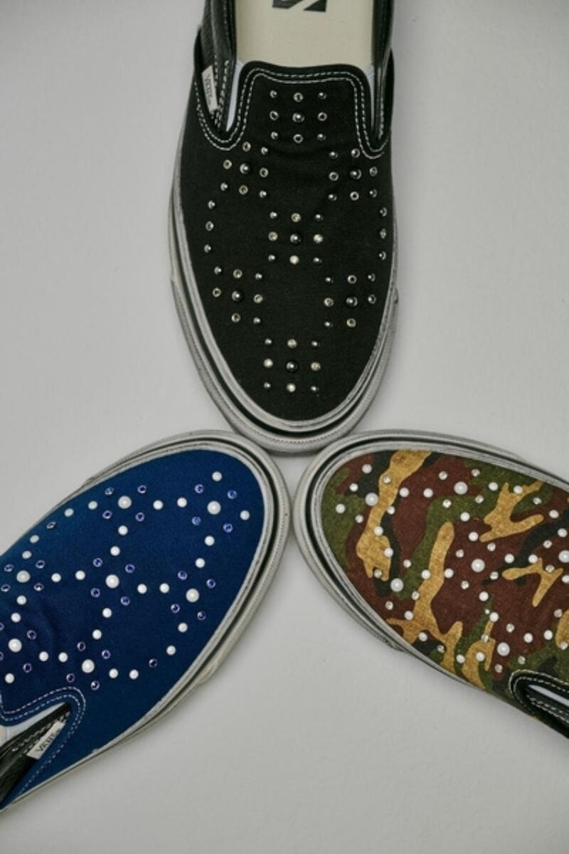 Vans, Vans Old Skool, Old Skool 36, Vans Slip-On, Sneakers, Footwear News, Sneaker Drops, Pearls, DIY Sneakers, Custom Sneakers, Skate Shoes