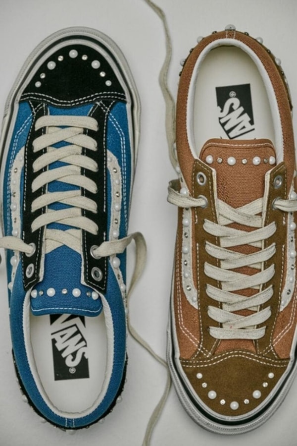Vans, Vans Old Skool, Old Skool 36, Vans Slip-On, Sneakers, Footwear News, Sneaker Drops, Pearls, DIY Sneakers, Custom Sneakers, Skate Shoes