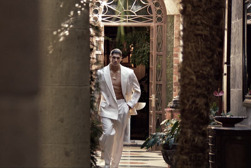 willy chavarria, zara, models, hispanic, swimming pool, couple, older woman, man