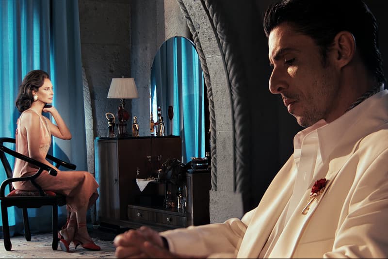 willy chavarria, zara, models, hispanic, swimming pool, couple, older woman, man