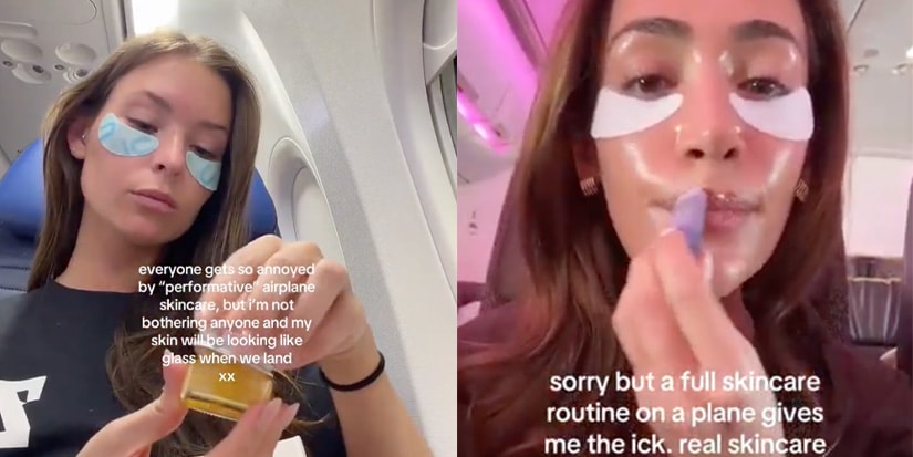 Dlaczego wszyscy wykonują swoją rutynową pielęgnację skóry w samolocie? - Hypebae