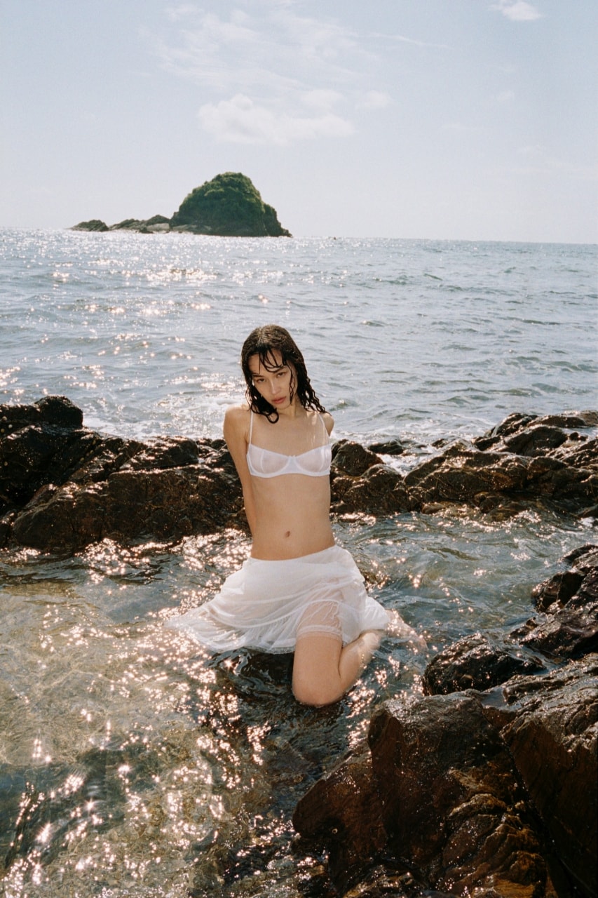 Cou Cou, spring, campaign, fashion, underwear, lingerie, photoshoot, japan, Okinawa, kiko mizuhara