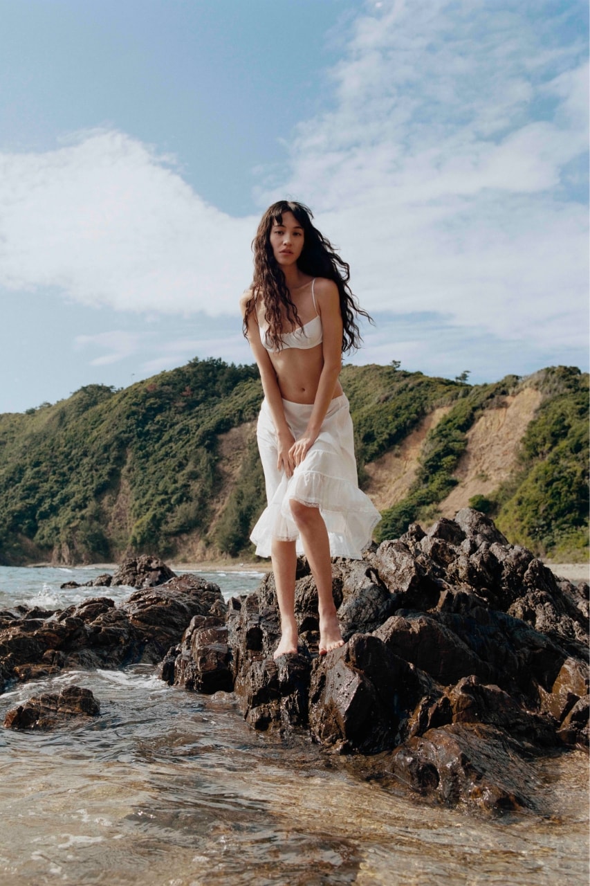 Cou Cou, spring, campaign, fashion, underwear, lingerie, photoshoot, japan, Okinawa, kiko mizuhara