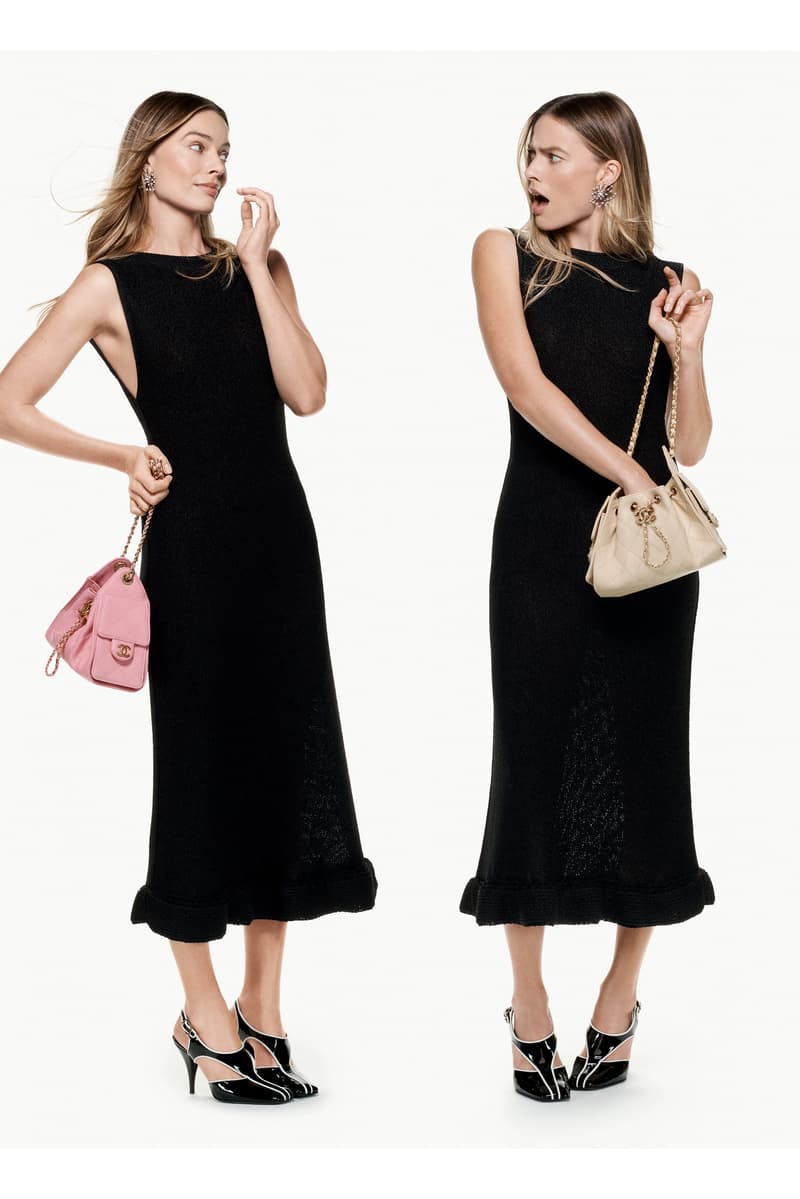chanel, margot robbie, bag, city shoot, model
