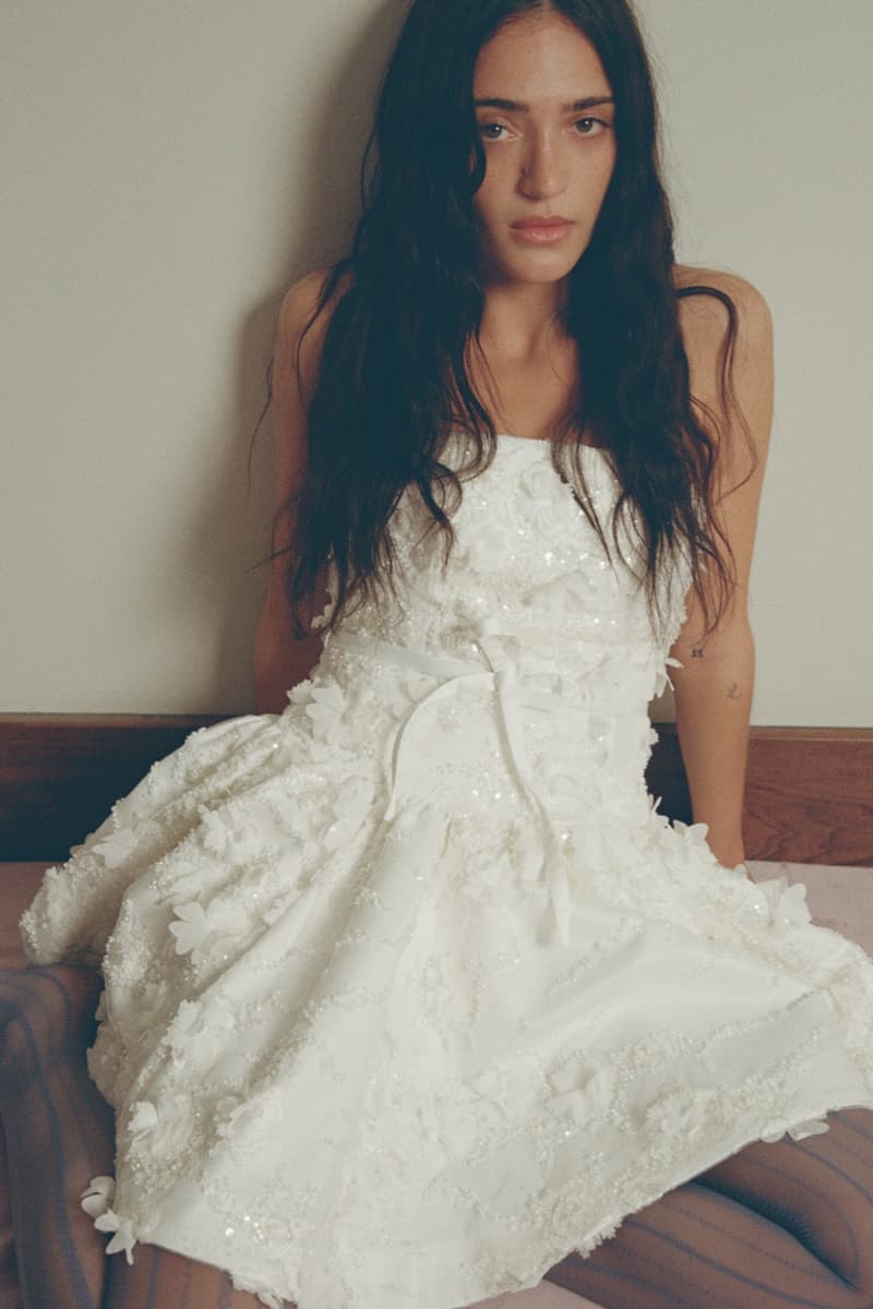 maje, luna blaise, fashion, campaign, photography, photo shoot, collections, clothing, white, dresses, models