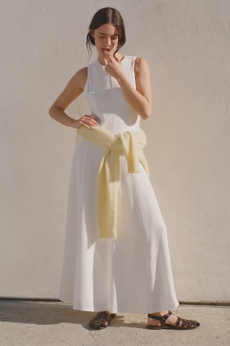 maje, luna blaise, fashion, campaign, photography, photo shoot, collections, clothing, white, dresses, models