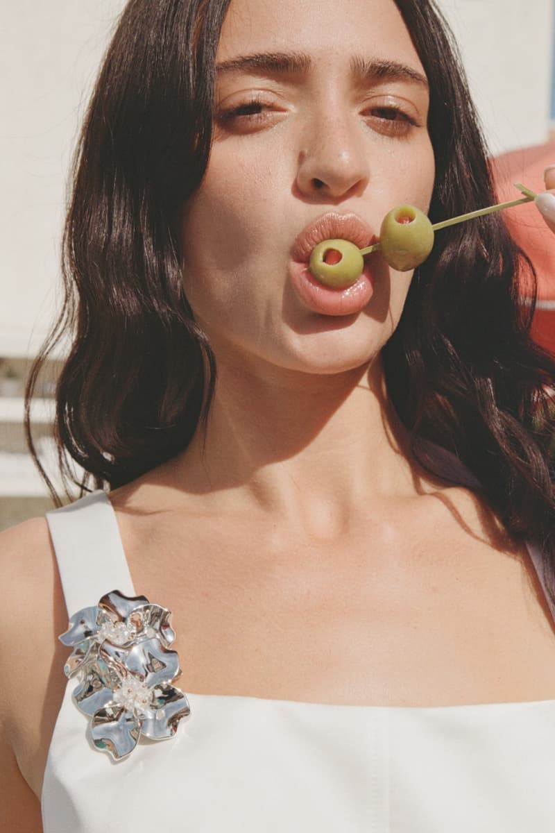 maje, luna blaise, fashion, campaign, photography, photo shoot, collections, clothing, white, dresses, models