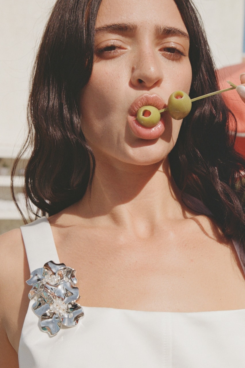 maje, luna blaise, fashion, campaign, photography, photo shoot, collections, clothing, white, dresses, models