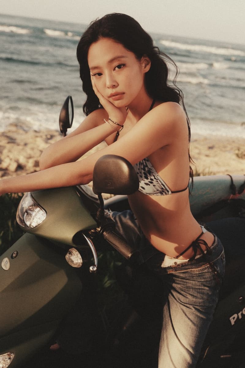 frankies bikinis, jennie, k-pop, music artist, swimwear, bikini top, pants, 