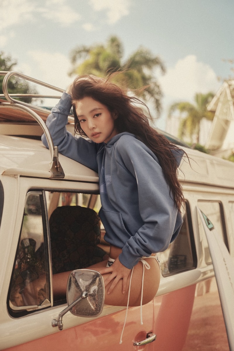 frankies bikinis, jennie, k-pop, music artist, swimwear, bikini top, pants, 