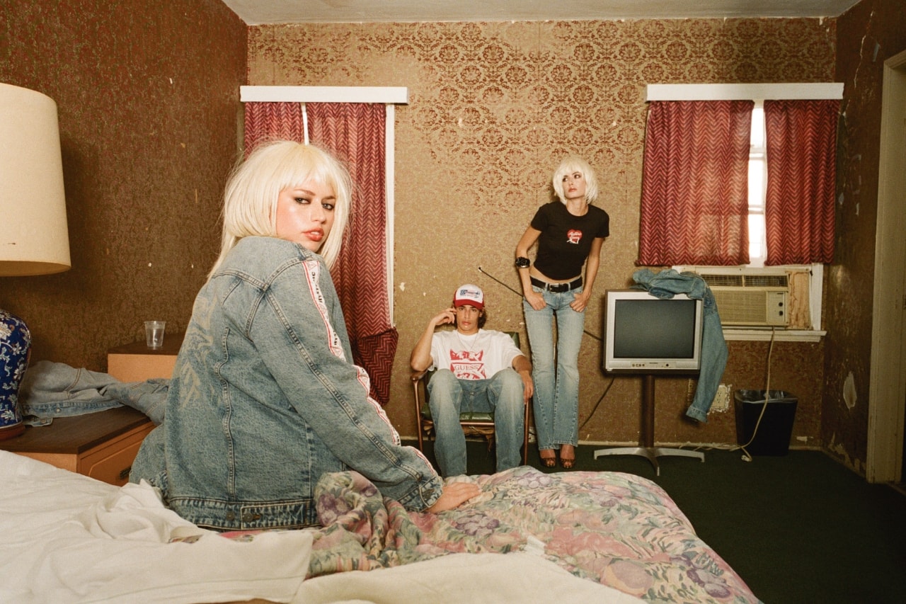 GUESS JEANS, HYSTERIC GLAMOUR, denim, collaborations, fashion, jeans, campaigns, models, motel, y2k
