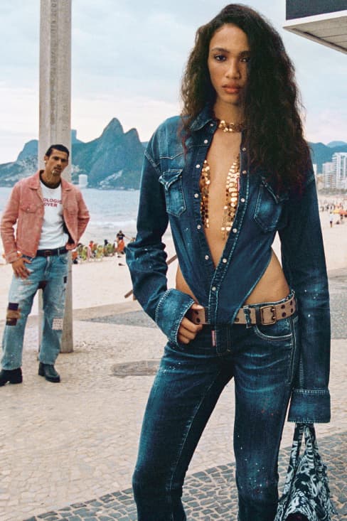 dsquared2, summer, campaign, models, swimwear, men, beach, cliff, sea