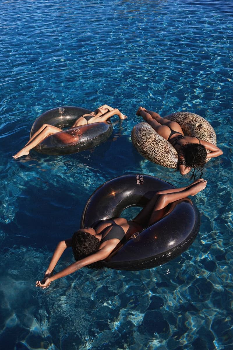 SKIMS, Funboy, Swimwear, Bikinis, Beachwear, Floats, Pool Floats, Floaties, Kim Kardashian, Beach, Pool, Swim, Summer, Footwear, Sandals, Jelly Shoes