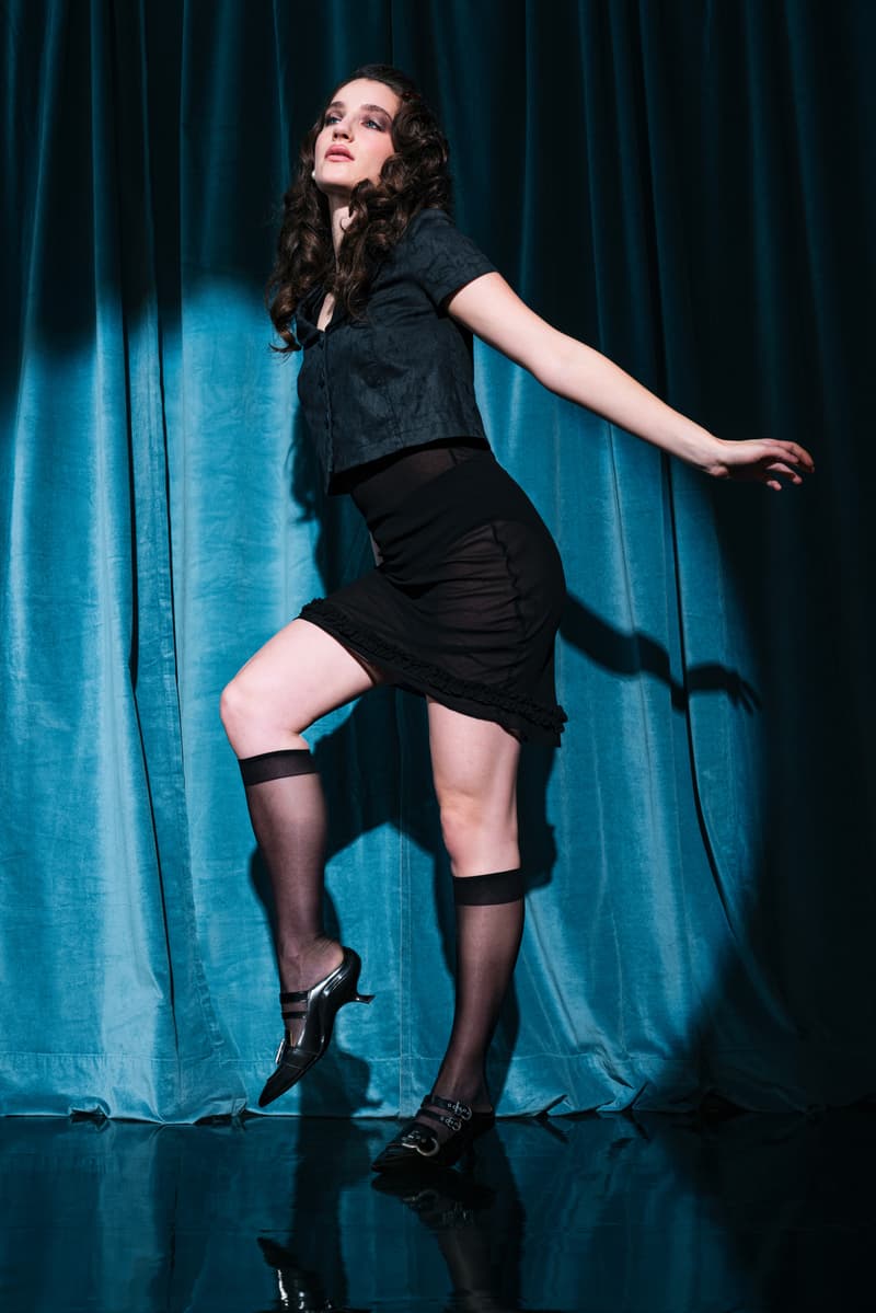 lili curia, footwear, pointed heels, kitten heel, mules, women, leotard, bodysuit, theatre