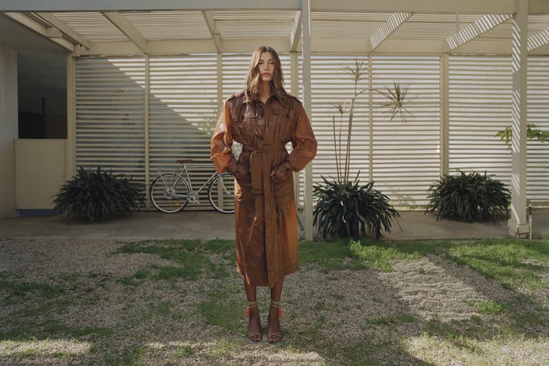 hailey bieber, saint laurent, nadia lee cohen, woman, pool, jacket, heels